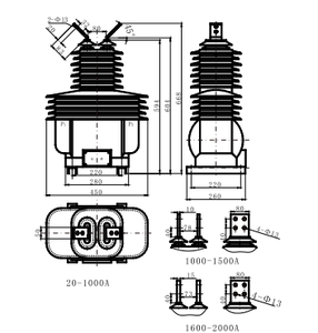 Accesorios de Ingeniería Eléctrica para Exteriores, Transformador de Corriente Monofásico de 35kV con Transmisión Inalámbrica - Product Image 4