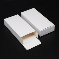 Plateaux pliants rectangulaires universels en carton blanc en stock pour emballage cosmétique, personnalisables