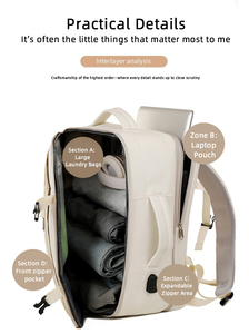 Personalize <b>Laptop</b> <b>Backpack</b> for Women HOJO Convertible <b>Laptop</b> <b>Backpack</b> Waterproof - Product Image 3