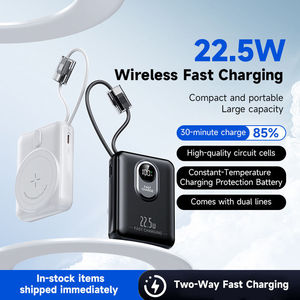 10000 MAh High Capacity 18W 20W 3A Fast Charging Magnetic Wireless <b>Charger</b> Lanyard Li-Polymer Battery 15W Bank Built-in - Product Image 2