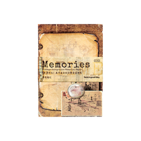 Stiker dekorasi DIY akun tangan jejak lama Retro 6 model seri memori kertas alas Memo Promosi