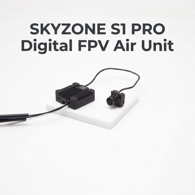 SKYZONE S1 PRO Digital FPV Air Unit 5.8G HD Video Transmitter Dual Antenna 15KM Overheat Protection RC Drone Transmitter