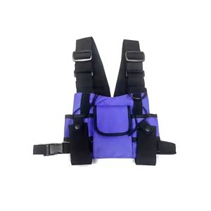 モールチェストバッグラジオホルスターホルダー機能的な戦術的なベストリグBaofengトランシーバー用ナイロンワークベスト - Product Image 5