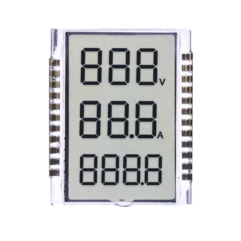 Высококачественный дешевый черный на белом положительный пользовательский сегментный ЖК-дисплей с белой светодиодной подсветкой