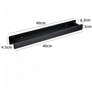 WEKIS Single <b>Wall</b>-Mounted Aluminum Towel Holder with Heater Chrome Finish Self Adhesive Towel Rack Bathroom <b>Rail</b> Bar Drilling - Product Image 3