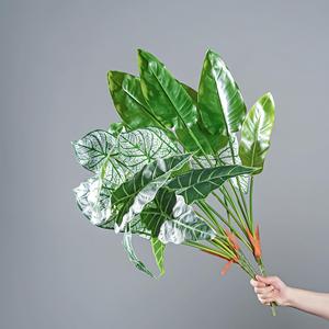 Plantes vertes artificielles Meng Jie, feuilles de calabash, 30cm-100cm, base florale, décoration intérieure - Product Image 4