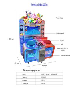 Máquina de videojuegos recreativos que funciona con monedas a <span class=keywords><strong>precio</strong></span> de fábrica, entretenimiento de batería de música para interiores, 1 año con efectos de sonido de batería - Product Image 3