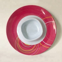 Assiettes de plateau pour aliments, circuit imprimé en mélamine