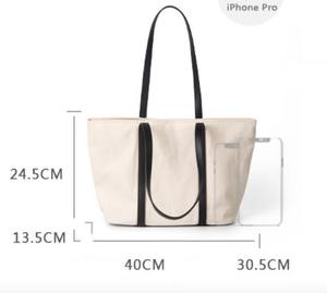 Bolsa de Lona Vintage de Gran Capacidad para Mujer, Bolso de Hombro Portátil para Estudiantes, Compras, Trabajo, Uso Casual - Venta al por Mayor - Product Image 3