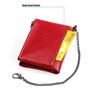 Nouvelle mode pour hommes, portefeuille court en cuir de vache véritable, anti-RFID, portefeuille rétro multifonction, portefeuille décontracté pour affaires avec fermeture éclair - Product Image 6