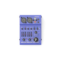 Console de mixage audio 2 canaux avec interface USB, préamplificateur de microphone et alimentation fantôme 48V MS202BT