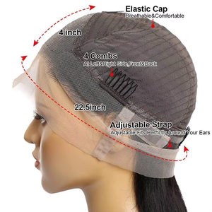 Jerry Xoăn Trong Suốt HD 13x4 13x6 <span class=keywords><strong>360</strong></span> Đầy Đủ Ren Phía Trước Phía Trước Tóc Giả Nguyên Con Người Tóc Giả Nước Sâu Sóng Tóc Giả Glueless Ren Phía Trước - Product Image 4