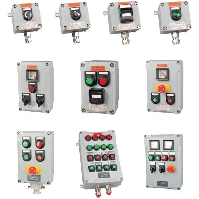 Aangepaste Ip66 Aluminium Serie Explosieveilige Controle Station En Junction Box Met Cnex Atex Iecex Certificaat