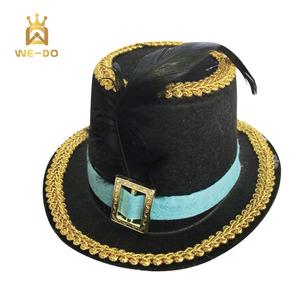 new year party hats wholesale halloween party cotillon hats with feather - Product Image 1
