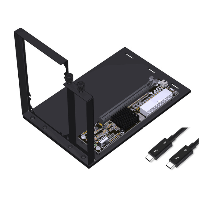 ADT UT4G Laptop Graphics Card External Docking Station USB 4 PCIe 4.0x4 Compatible Thunderbolt 3/4 Aluminium Power Supply Stand