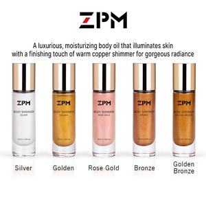 ZPM OEM/ODM Etiqueta Privada maquillaje brillo cuerpo resplandor aceite <span class=keywords><strong>iluminador</strong></span> líquido brillante aceite seco - Product Image 2