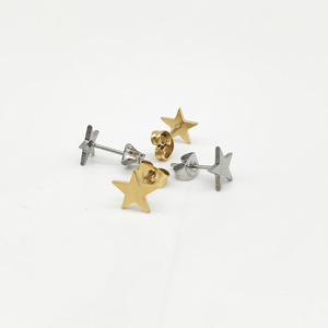 ต่างหูรูปดาวสแตนเลสสำหรับผู้ชายและผู้หญิงเครื่องประดับแฟชั่น - Product Image 1