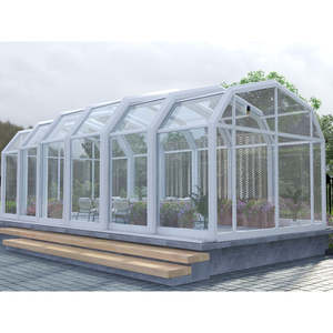 Sunnyjoy Moderne Véranda rétractable, Couverture de sécurité automatique pour <span class=keywords><strong>piscine</strong></span>, Dôme personnalisé, Système de sécurité électrique solaire laminé, Entrepôt, Chambre - Product Image 6