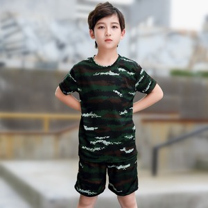 ชุดนักเรียนประถมแขนสั้นลายพรางสำหรับเด็กผู้หญิงและเด็กผู้ชายสำหรับกิจกรร<span class=keywords><strong>ม</strong></span>กลางแจ้ง - Product Image 6