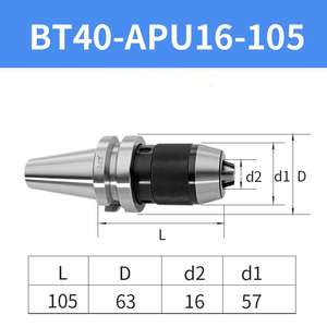 Адаптер-держатель сверлильного патрона Zhongnuo BT30-APU08-80L для фрезерных и станков с ЧПУ - Product Image 5