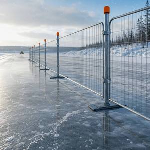QUAN <span class=keywords><strong>GU</strong></span> QG-LSWL Pannello di Recinzione Temporanea in Ferro Zincato - Resistente alla Ruggine e all'Acqua per Cantieri e Uso Esterno - Product Image 6