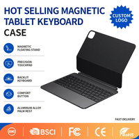 2025 nouveau clavier magique pour Pad 12.9 étui magnétique LED rétro-éclairé pavé tactile Trackpad clavier sans fil étui pour tablette modèle de vente chaude