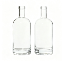 Nouvelles Bouteilles en Verre Vides Transparentes pour Essai de Formule, Idéales pour la Validation d'Emballages de Nouveaux Liqueurs (Bourbon, Vodka, Spiritueux)
