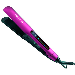 Hair Straightener Touch Screen Digital Display Tourmaline Ceramic Plates Fast Heating For Dry Hair Salon Use - Product Image 1