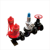 Adaptateur d'hydrant multi-étages en fonte ductile, diamètre nominal 100 mm DN20/DN32, soupape de sécurité 1,6 Mpa, fourni par l'usine