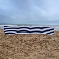 Paravent de plage de camping en plein air Oxford de 5 m, pare-vent, abri, écran de plage pour jardin