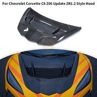 Capot moteur avant en fibre de carbone sèche style ZR1.2 pour Chevrolet Corvette C8 Z06 2023+