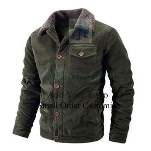 Chaqueta con cuello de solapa polar cálida a la moda para hombre - Product Image 2