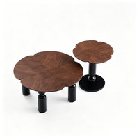 Table basse moderne en bois de petite taille, portable, écologique, pour le salon