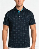 Impression de logo personnalisé ODM Golf pour chemise |   Haut de tennis pour homme en patchwork color block |   Séchage rapide, antibactérien, coupe ample, performance optimale