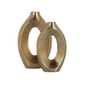 Wedding Decorations Decorative Metal <b>Textured</b> Flower <b>Vases</b> For Table Decoration Unique Design Aluminum Item - Product Image 5