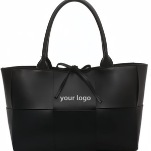 2024 Professional Customization Soft Leather Two Open Waterproof <b>Tote</b> <b>Bags</b> For Women Vegan <b>Work</b> <b>Bag</b> Oem - Product Image 2
