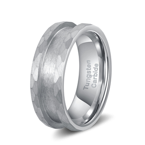 Poya 8 Mét DIY Trang Sức Làm Nhẫn Cơ Sở Cốt Lõi Vát Phẳng Rèn Cạnh Gốm <span class=keywords><strong>Titanium</strong></span> Tungsten Carbide Trống Nhẫn Cho Inlay - Product Image 5