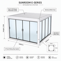 Pergola motorisée moderne en aluminium économique avec lames orientables, protection UV UPF 50+, imperméable et écologique pour balcon et terrasse extérieurs