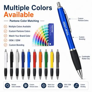 Stylo bille promotionnel personnalisé avec logo, stylo à clic en plastique, vente en gros, stylo publicitaire pas cher pour les entreprises, les hôtels, les écoles, la papeterie - Product Image 2