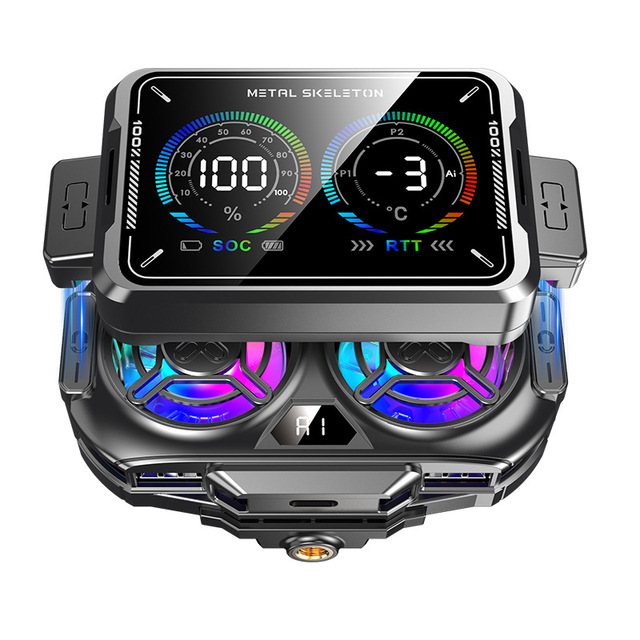 New Wireless Rechargeable ABS+aluminum Alloy Phone Cooler Non-pluggable Back Clip Semiconductor Cooling Dedicated Gaming Live