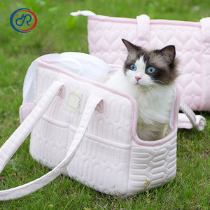 Bolsa de transporte para cachorros pequeños con múltiples bolsillos, bolsa de malla transpirable para perros, cojín suave, bolsa de viaje para mascotas para gatos, perros, conejos - Product Image 1