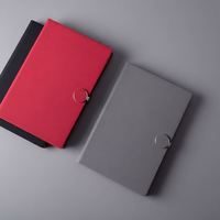 Carnet A5 en cuir PU rigide 2025 avec boucle, logo personnalisé, papier épais, marque-page en ruban, agenda professionnel de haute qualité – Vente en gros