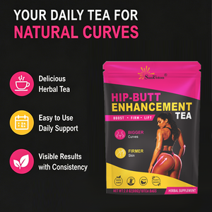 Té Natural <span class=keywords><strong>para</strong></span> Mejorar Glúteos y Caderas, Éxito de Ventas Transfronterizo - Realza, Reafirma y Aumenta el Volumen de <span class=keywords><strong>los</strong></span> Glúteos, Curvas Más Grandes y Piel Más Firme 80g (10 Bolsitas) - Product Image 6