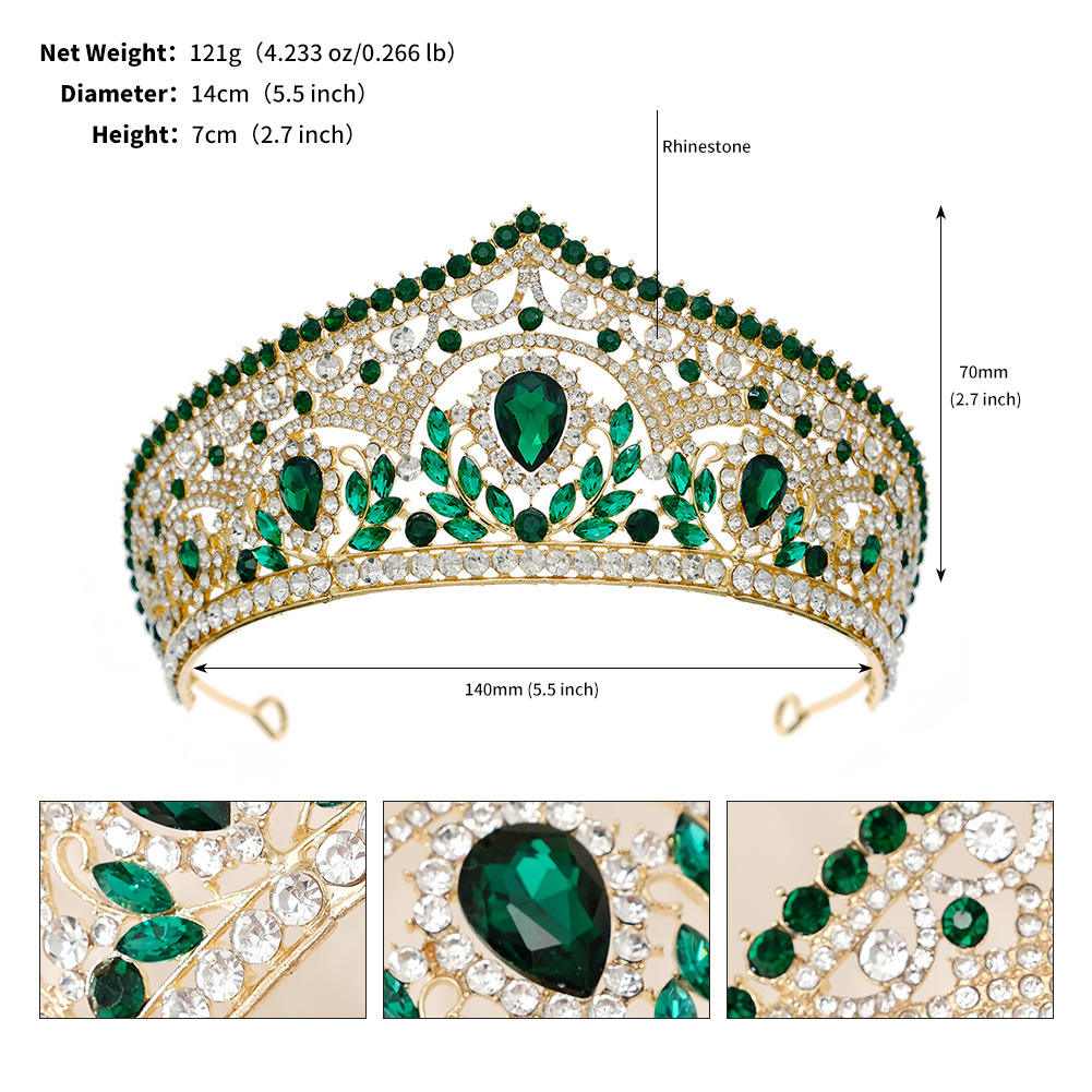 Gold + green diamond