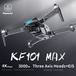 Drone <span class=keywords><strong>KF101</strong></span> <span class=keywords><strong>MAX</strong></span> 3 axes Gimbal 3KM Distance GPS 4K Flux Optique Double Caméra 5G Transmission EIS RC Quadcopter Jouet - Product Image 4