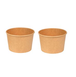 Tazón de Sopa de Papel Kraft de 16 oz, Resistente al Agua y al Calor, Desechable, para Sopa Caliente, Bocadillos y Entrega a Domicilio en Restaurantes - Product Image 1