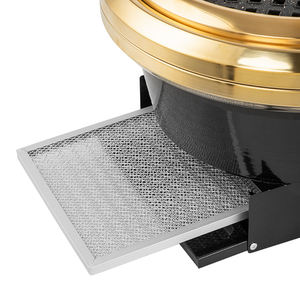 Griglia Elettrica Circolare Senza Fumo per BBQ Coreano da Interno con Carrello in Acciaio Inox 1600W per Uso Interno - Product Image 5