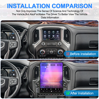Navihua para Chevrolet Silverado/GMC Sierra 2019-2023, actualización de coche, radio multimedia Android de 15.6 pulgadas con Carplay, GPS y reproductor DSP.