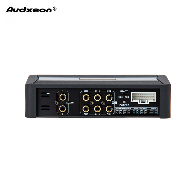 4 Channel Amplifier Car Audio 4x50W Class AB with 6CH DSP Processor 31 Band Equalizer for Car Speaker and Subwoofer