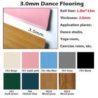 Rouleau de sol en vinyle PVC pour salle de classe de studio, salle de sport, tapis de sol